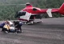 Sağlık Müdürlüğü hava ambulans ile nakletti